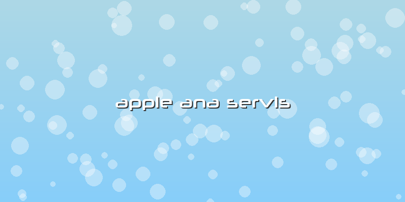 Apple Ana Servis
