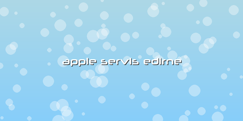 Apple Servis Edirne