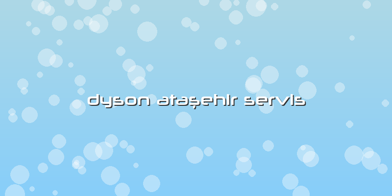 Dyson Ataşehir Servis