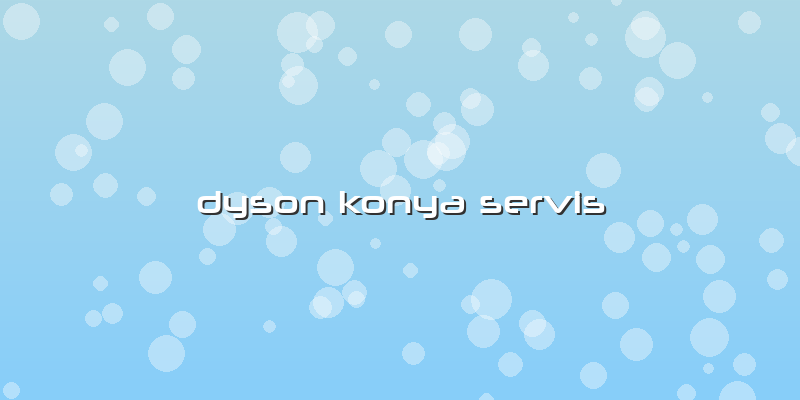 Dyson Konya Servis