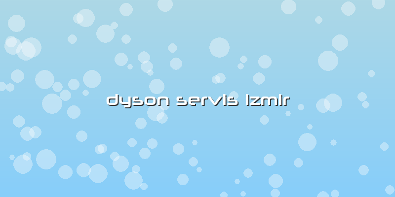 Dyson Servis Izmir
