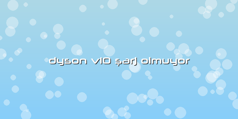 Dyson V10 şarj Olmuyor