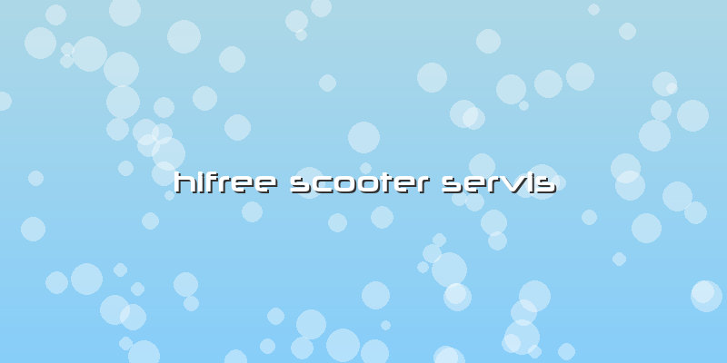 Hifree Scooter Servis