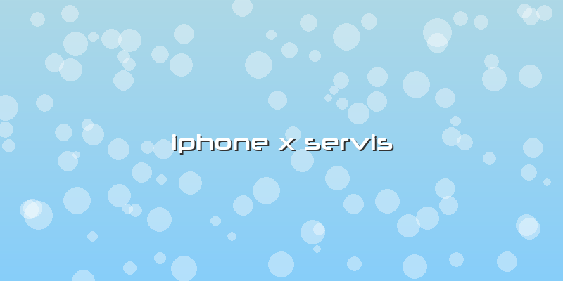 Iphone X Servis