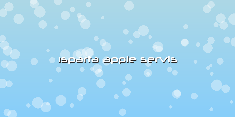 ısparta Apple Servis