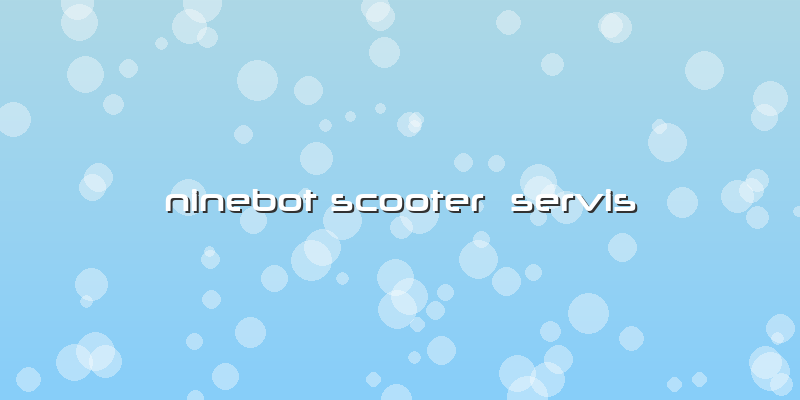 Ninebot Scooter  Servis