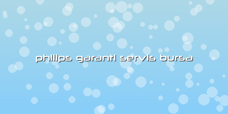 Philips Garanti Servis Bursa