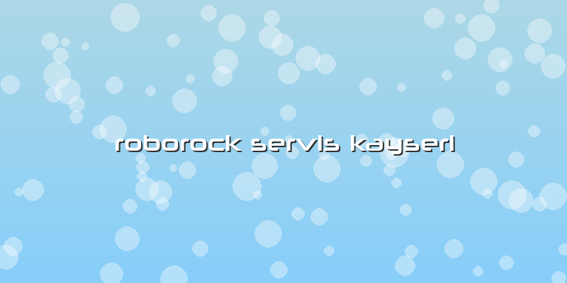 Roborock Servis Kayseri