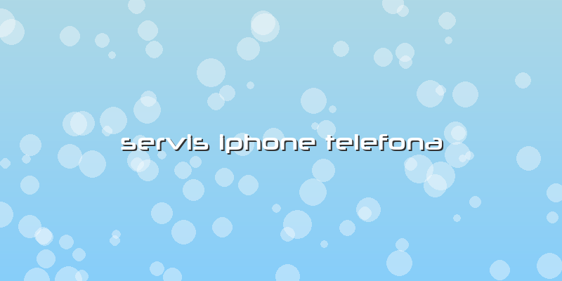 Servis Iphone Telefona