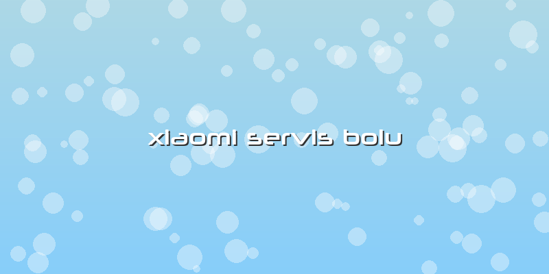Xiaomi Servis Bolu