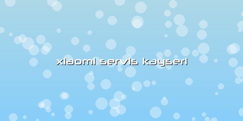 Xiaomi Servis Kayseri