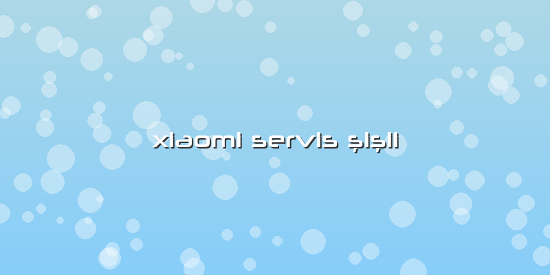 Xiaomi Servis şişli