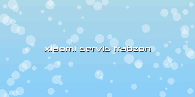 Xiaomi Servis Trabzon